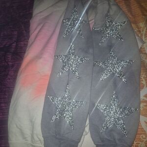 Beautiful CARMAR (L.A) Gray Star-Patterned Kids Bottoms